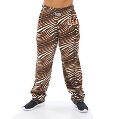 Zubaz NFL Men’s Cincinnati Bengals Zebra Left Hip Logo Lounge Pant