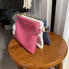 MERSI Chelsea Trio Multi-Function 3-in-1 Crossbody ~ Pink, White, & Blue – NWT