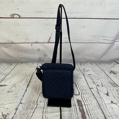 Vera Bradley Solid Diamond Stitched AIO Crossbody Performance Twill Navy Blue