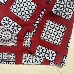 Engineered Garments Batik Pattern Pullover Shirt USA Made M Burgundy F/S