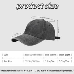 Custom Washed Baseball Cap Personalized Text Photo Logo Adjustable Unisex