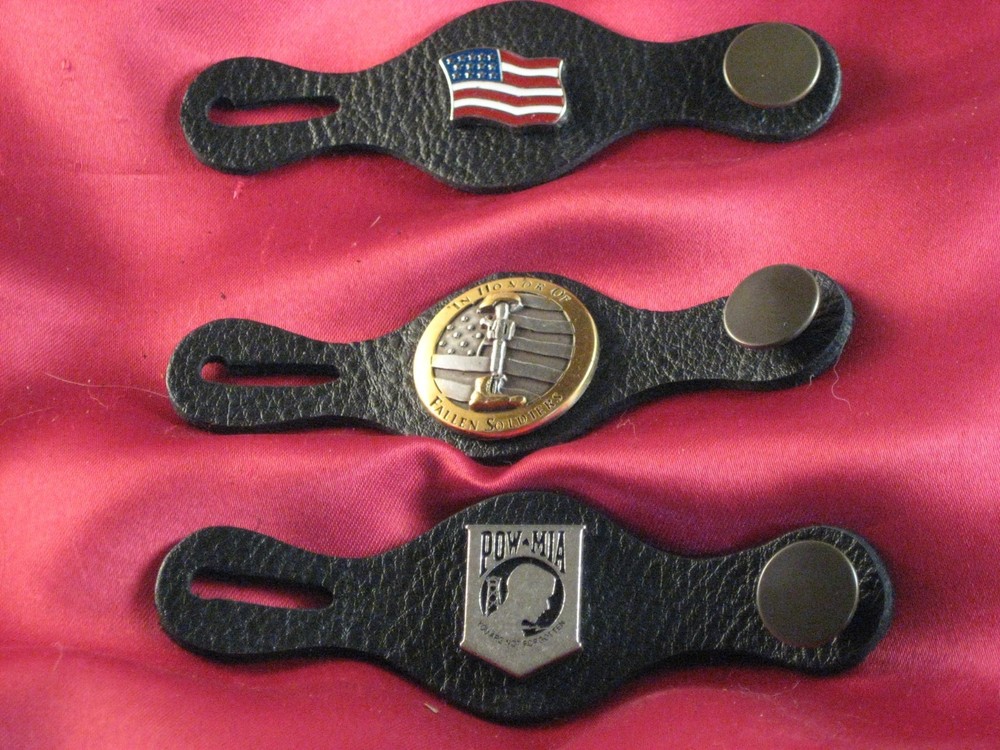 Leather Button Denim Jacket/Vest Extender 3 Differesnt Conchos, Sold Separate