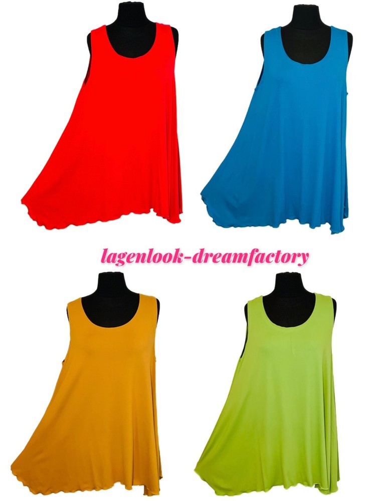 Lagenlook A Line Basic Top Tunic Jersey 2 Sizes 44 46 48 50 52 54 56 58