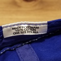 Never Settle Hat Cap Strap Back Blue Money Cash Logo One Size Adjustable Cotton