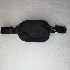 No Boundaries Waist Pack Or Sling Solid Black Multi Use Soft Nylon Outer NWT