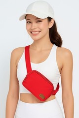 C.C Everyday Basic Solid Color Cross Body Waterproof Mini Belt Bag Fanny Pack
