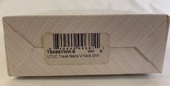 Small Compression Concealment V-Neck Travel T-shirt UnderTech Undercover White