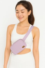 C.C Everyday Basic Solid Color Cross Body Waterproof Mini Belt Bag Fanny Pack