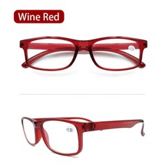 4 Pair Rectangular Spring Hinge Power Reading Reader Glasses For Men Women 1-3.0