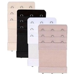 4PCS Adjustable Bra Extender 3 Hooks with Elastic Underwear Strap Extension