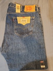 Levi’s 501 Jeans Mens 44×29 Blue Straight Leg Big & Tall Button Fly Denim
