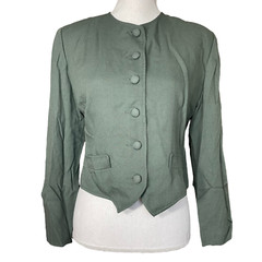 Wool Rayon Lightweight Buttoned Jacket EUC 10P 10 VTG Talbots Womens Blazer