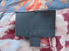 INTERMIX 100% Silk Buttoned Front Split Wide Leg Pants W 26 3/4” / Size Petite