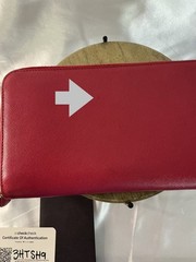 Authentic EUC Prada Large Raspberry Saffiano Leather Wallet w COA