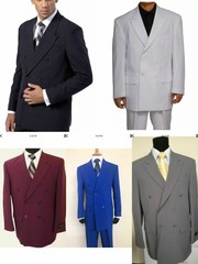 Men’s 2 Piece Double Breasted Solid Color Suit Style 901P