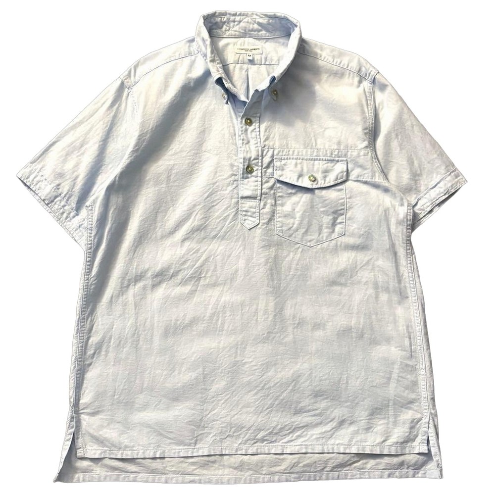 Engineered Garments S/S Button Down Pullover Shirt Sax Blue M USA Made F/S