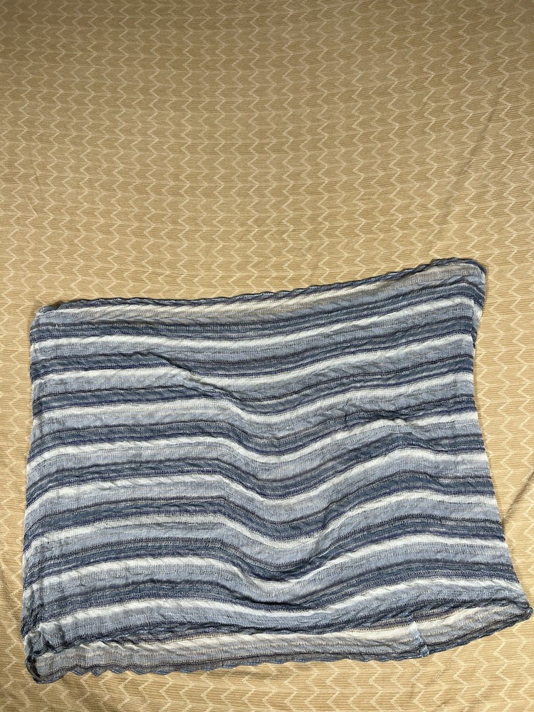 Scarf multicolor blue tones