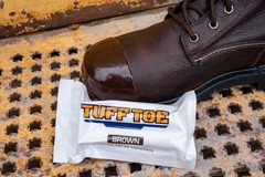 Work Boot Toe Protector & 2 Pack, Liquid Adhesive Shoe Glue for 2-Pack, Brown