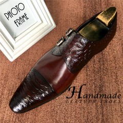 British Pointed Toe Leather Men’s Genuine Leather Cowhide Formal Oxford Shoes Sz