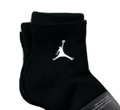 Authentic JORDAN / Ankle Socks / 3 Pack / Men’s Size 8 -12 / BLACK / NWT