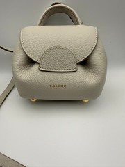 Authentic Polène Numéro Un Micro – Textured Chalk – Never Used – Dust Bag