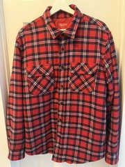 Supreme Thick Flannel Button Down Size L