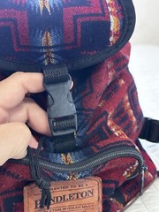 Pendleton RARE Wool & Nylon Mini-Backpack Southwest Print W/ DEFECTS