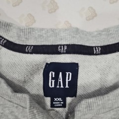 GAP Men’s Gray Solid Henley Button Pullover Sweatshirt Long Sleeve Size XXL