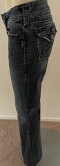 SILVER “SUKI SURPLUS” BOOT WOMENS JEANS. 27×32. NICE.