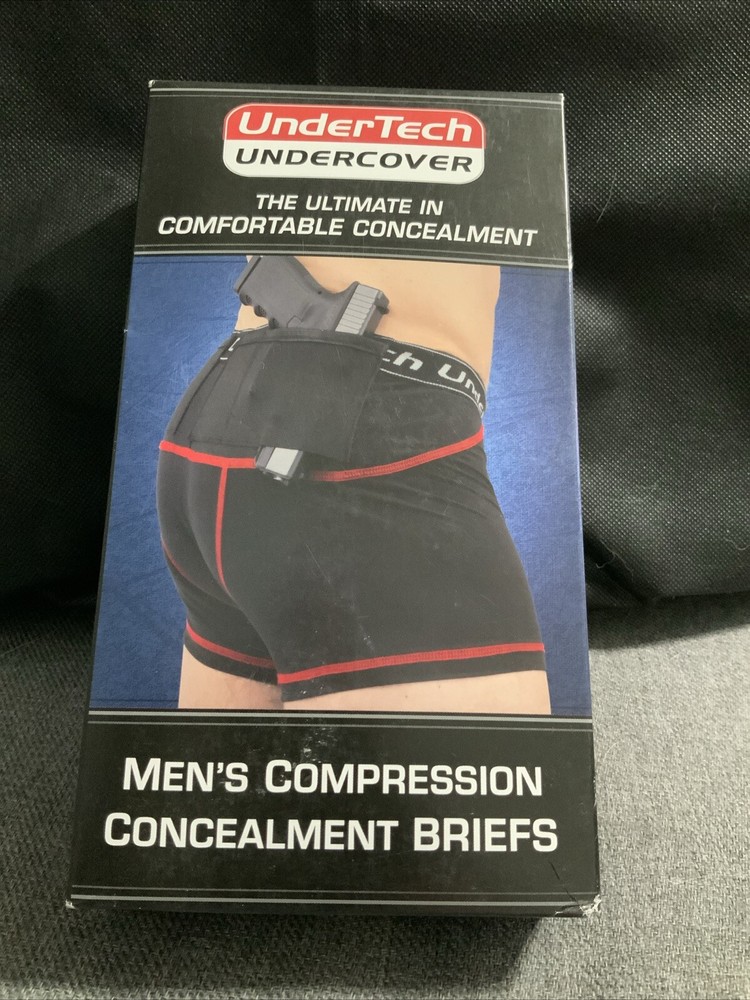 UnderTech Undercover Men’s Compression Concealment White Briefs Size 3X Large