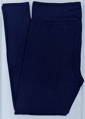 TC LuLaRoe Tall & Curvy Solid Dark Navy Blue Leggings NWT