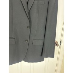 Calvin Klein Collection Blazer — Solid Black, 100% Pure Wool 50 IT/ 40R US