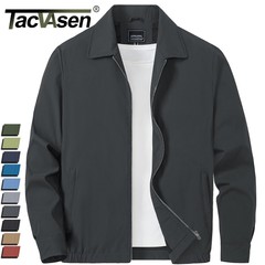 Men’s Lightweight Bomber Jacket Full-Zip Spring Fall Track Coat Casual Outwear