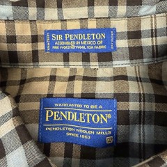 Pendleton Sir Pendleton Worsted Wool Tartan Plaid Shirt Men’s XL Long Sleeve