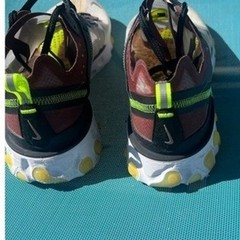 Nike React Element 87 Desert Sand/Brown /Gray Size 9.5 2018 AQ1090- RARE🔥