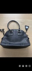 Dooney Bourke Medium Black Pebbled Leather Handbag