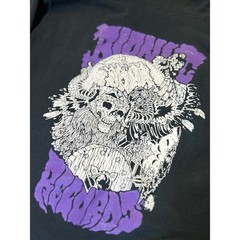 Bionic Records Orange County Skull Graphic Hoodie Size S– Grunge, Punk