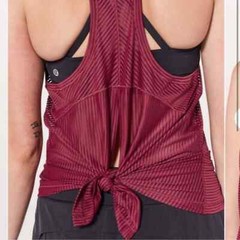 Lululemon Miles Ahead Tank Ruby Wine Red 4