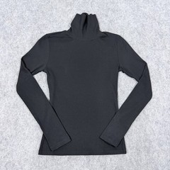 Active Basic Long Sleeve Pullover Turtleneck Sweater Women’s Size Medium Black