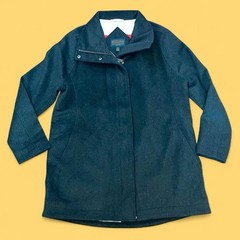 Pendleton Campbell Cascade Wool Glacier Striped Peacoat Jacket Charcoal Sz L NWT