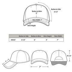 Plain Blank Solid Adjustable Baseball Cap Hats (ship in BOX!)