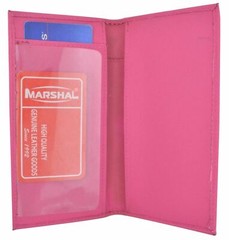 Leather Basic Checkbook Cover Holder Slim Plain Mens Womens Many Colors New