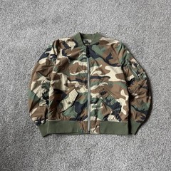 ALPHA INDUSTRIES L2B Flex Flight (small)Bomber Jacket Reversible Woodland Camo