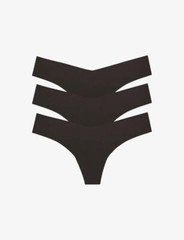 Commando Classic Solid Thong Pany 3-Pack Vary in Size and Color MSRP $70 New