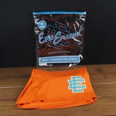EE Eric Emanuel Basic Short Orange with Aqua Blue Logo Size XL ✅ Trusted Seller