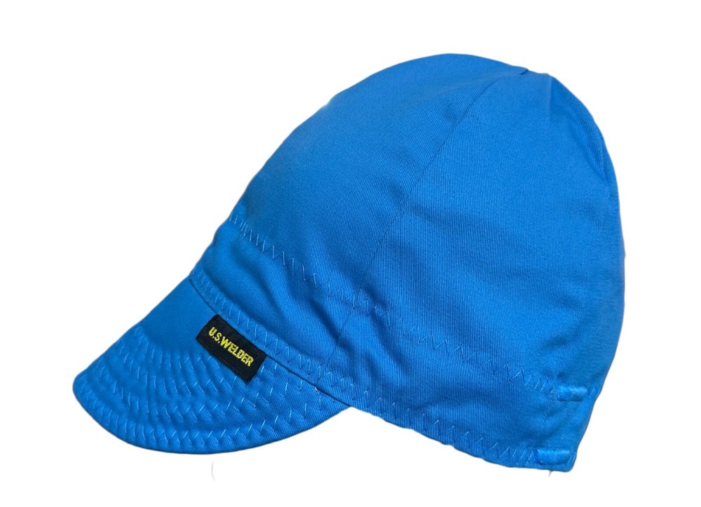US WELDER Welding Caps Welder Hat Solid Blue Reversible by Comeaux Supply