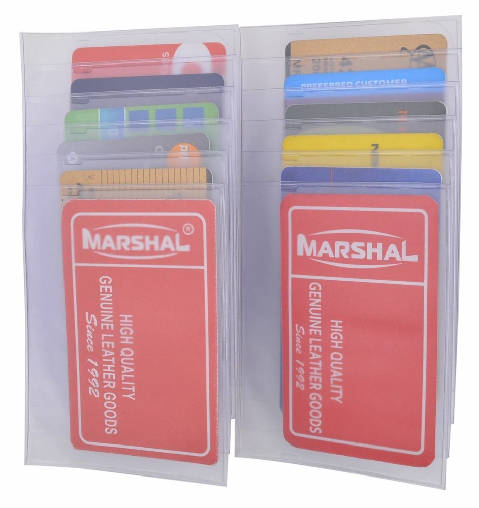 Made in USA Checkbook Plastic Insert For Pictures Cards 6 Pages SET OF 2 Inserts