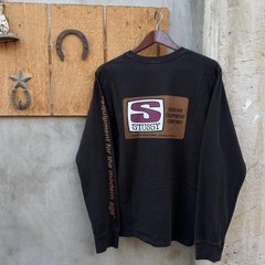 Stussy TV Modern Equipment Long Sleeve Size Small Black