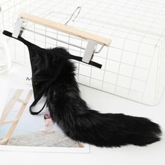 Soft Rabbit Tail Sexy Lingerie G String Female Underwear Thong Briefs Panties