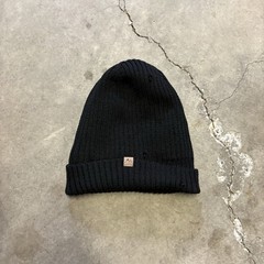 Black George Basic Beanie Hat for Cold Weather, Simple Cute Cap for Unisex